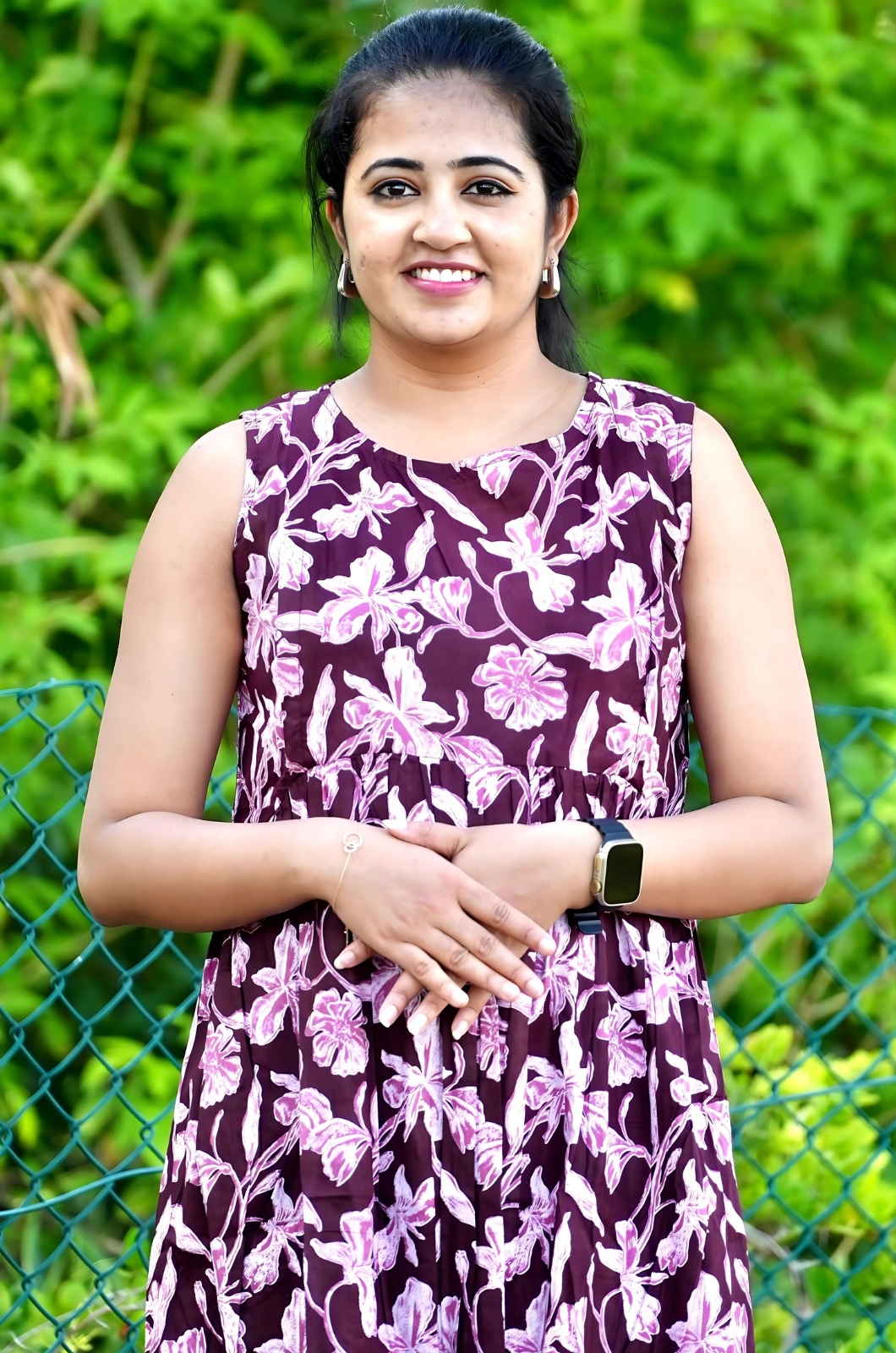 Purple Petal Whisper Sleeveless Feeding Top