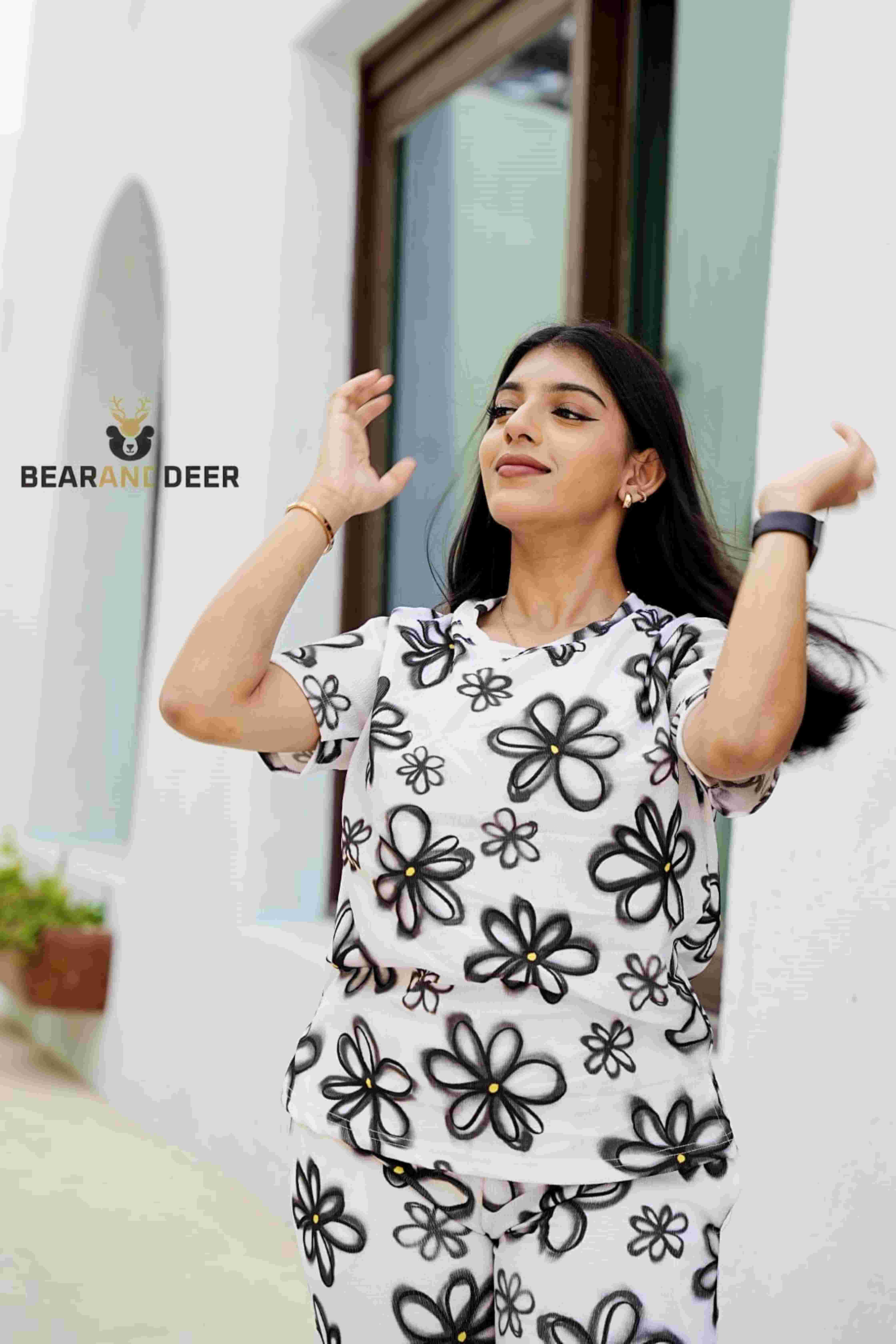 Snowy Bloom Co-ord Set