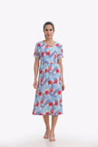 Hibiscus Floral Print Zipless Feeding Frock