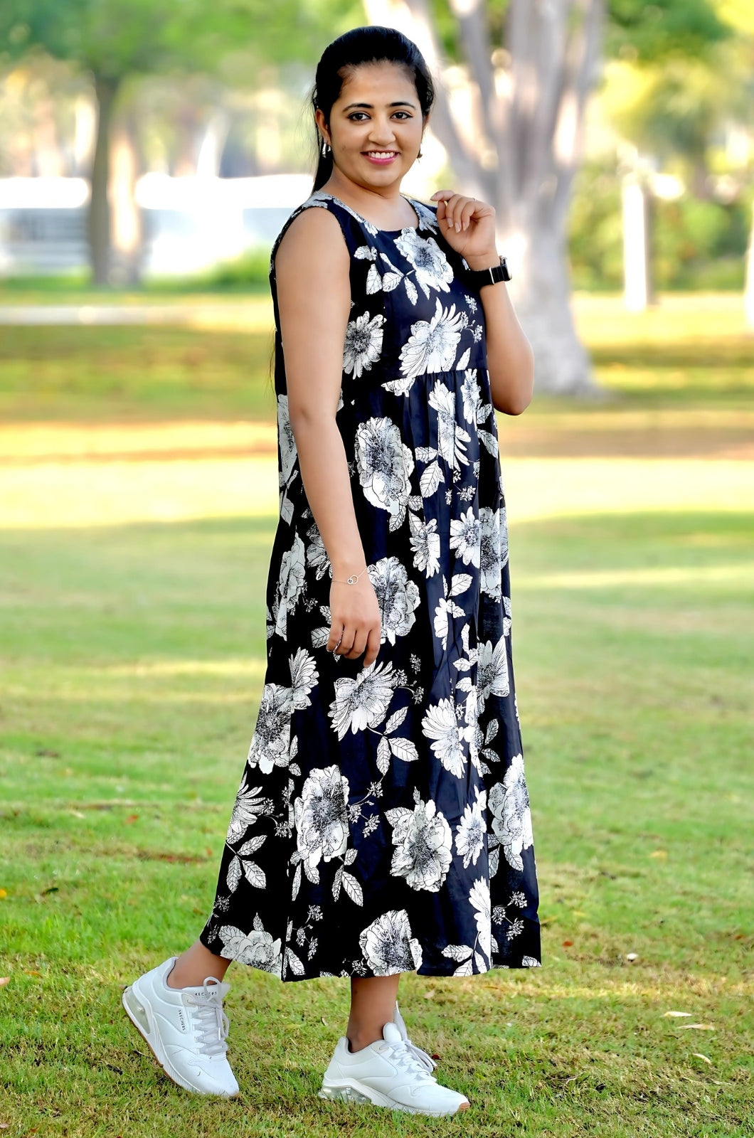 Dusky Flora Sleeveless Feeding Top