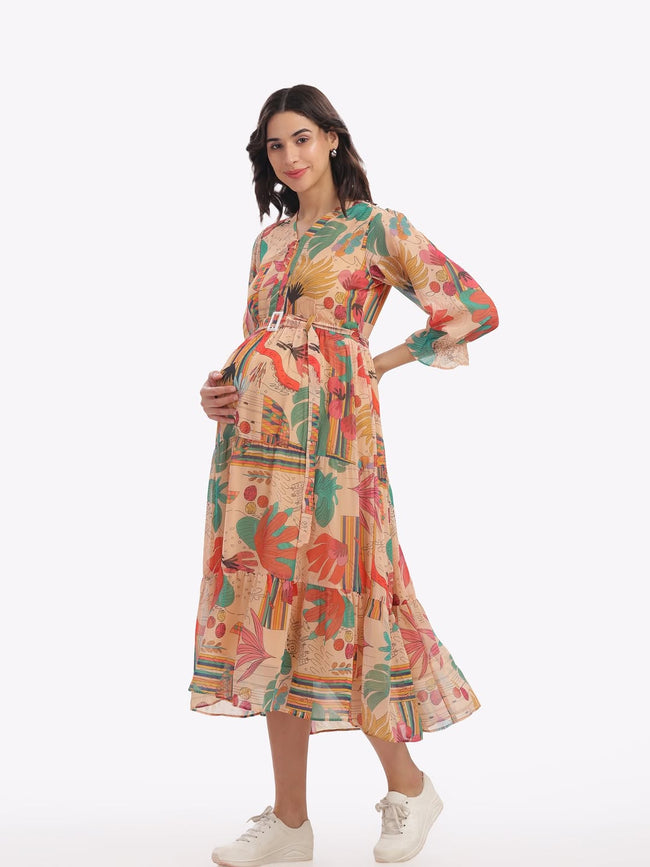 Autumn Bloom feeding frock