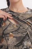 Camo Print Zipless Feeding Frock