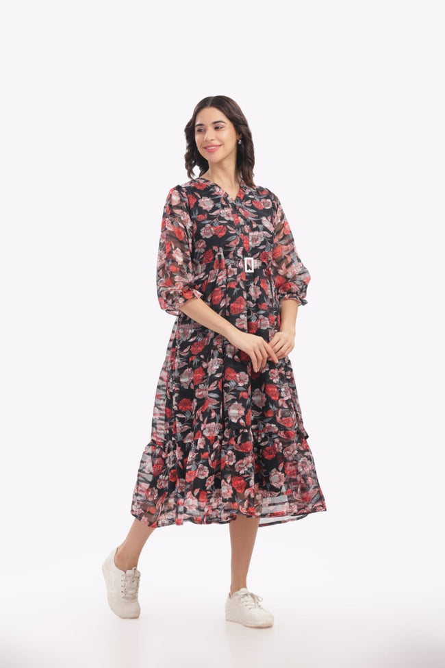 Vintage rose feeding frock