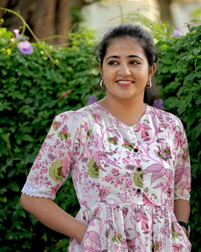 Cherry blossom rajasthani top